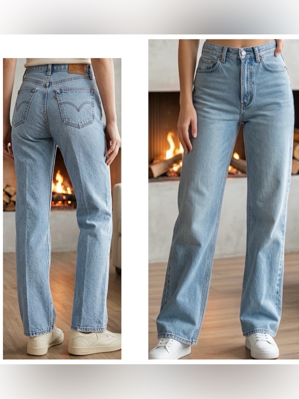 Levi's 501 Women’s Sz 27/34 Light Blue Straight Leg Jeans button fly closure